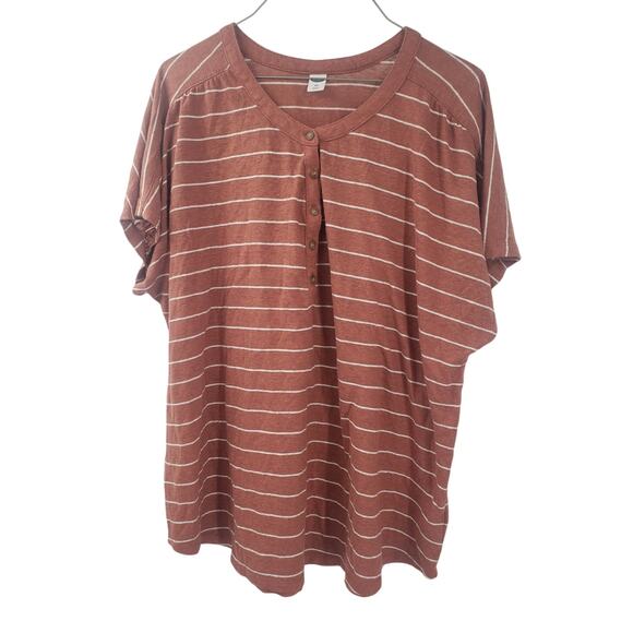 Old Navy Striped Linen Blend Top - Women's XXL - Picture 1 of 4